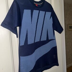 Custom Nike Navy Blue Mesh dress or coverup